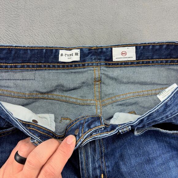 AG Adriano Goldschmied Jeans Men's 31x36 Blue B-Type III "Easy" fit Stretch USA - Picture 3 of 9